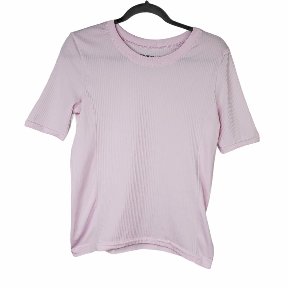 {Athleta} Pink Short Sleeve Lightweight Tee